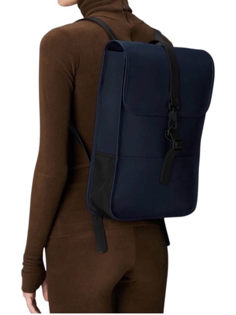 RAINS Navy Mini Backpack Unisex Waterproof Laptop Bag NWT